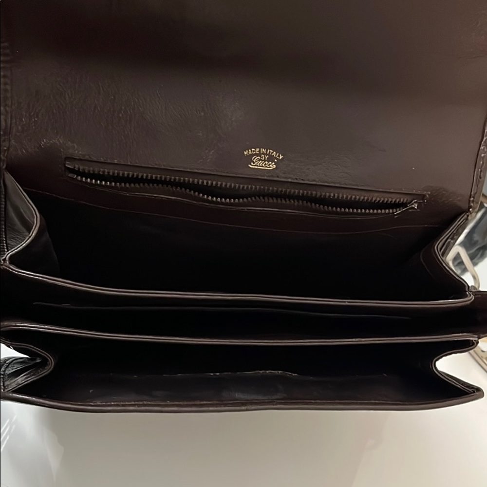Gucci Brown and Cream Women's Bag, signs of wear, no smells, good condition. - Picture 6 of 11